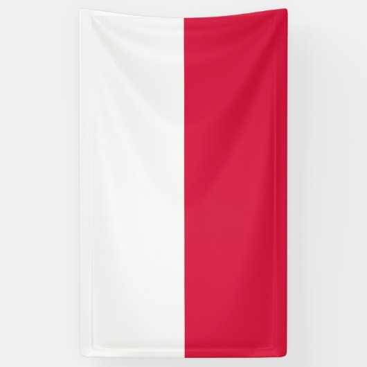 Banner Poolse vlag (Polen) (Verticaal)
