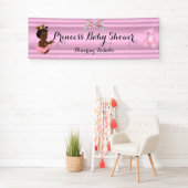 Banner Princess Baby shower Roze Etnisch (Insitu)