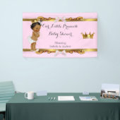 Banner Princess Baby shower Roze Wit Goud (Beurs)