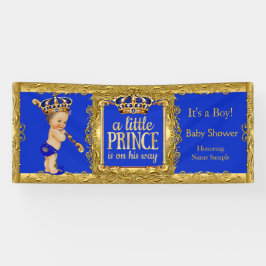 Banner Prins is op komst Blauwe Gouden Bruine Jong