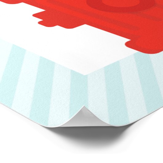 Banner Red Fire Fighter Boy Birthday Party Poster (Hoek)