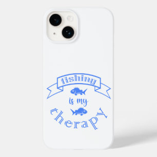 Banner ribbon quote Vissen is mijn therapie Case-Mate iPhone 14 Hoesje