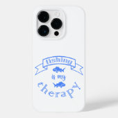 Banner ribbon quote Vissen is mijn therapie Case-Mate iPhone Case (Achterkant)