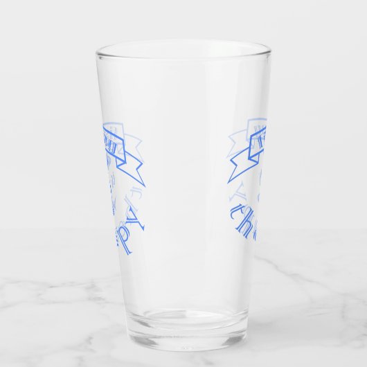 Banner ribbon quote Vissen is mijn therapie Glas (Links)