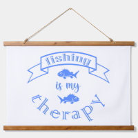 Banner ribbon quote Vissen is mijn therapie