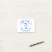 Banner ribbon quote Vissen is mijn therapie Post-it® Notes (Op bureau)