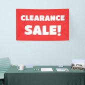 Banner rode uitverkoop (Beurs)