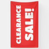 Banner rode uitverkoop (Verticaal)