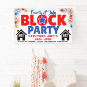 Banner Rode White en Blue Block Party (Insitu)