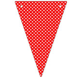 Banner Rode & Witte Dachshund Bunting Party (Tweede vlag)