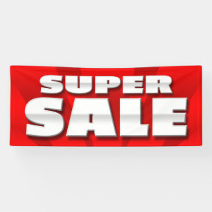 BANNER SUPER SALE - 2,5 x 6'