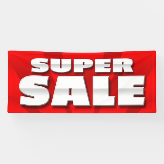 BANNER SUPER SALE - 2,5 x 6' (Horizontaal)