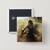 Banner: Superman, Harley Vierkante Button 5,1 Cm (Voorkant /achterkant)