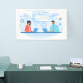 Banner van 3' x 5' (Beurs)