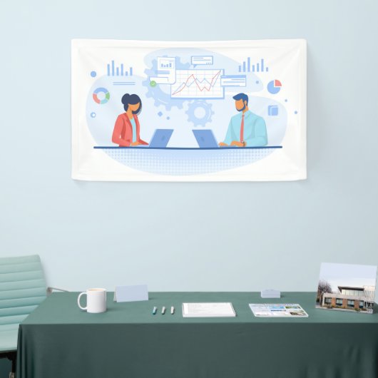 Banner van 3' x 5' (Beurs)