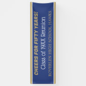 Banner van 8 ft. Bewerk het jaar! Klasse reunion B (Verticaal)