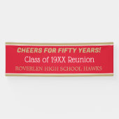 Banner van 8 ft. Bewerk het jaar! Klasse reunion B (Horizontaal)