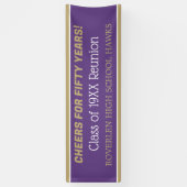 Banner van 8 ft. Bewerk het jaar! Klasse reunion B (Verticaal)