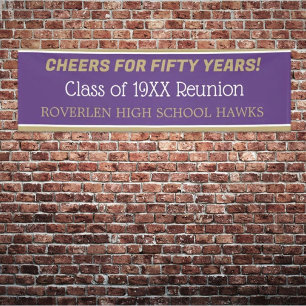Banner van 8 ft. Bewerk het jaar! Klasse reunion B