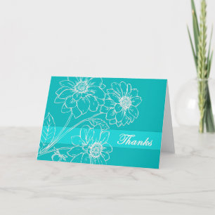 Banner van Aqua van de Bloemen van het bedankt de