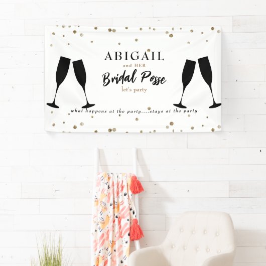 Banner van Black and Gold Bachelorette (Insitu)