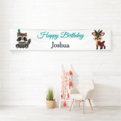 Banner van Cute Tribal Woodland Animals (Insitu)
