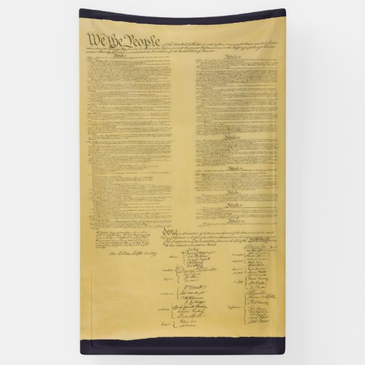 banner van de Amerikaanse grondwet (Verticaal)