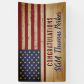 Banner van de Amerikaanse vlaggenstaat (Verticaal)