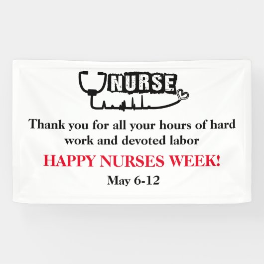 Banner van de Corporate Happy Nurses Week (Horizontaal)