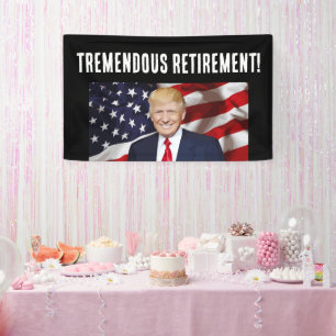 BANNER VAN DE DONALD TRUMP PARTY
