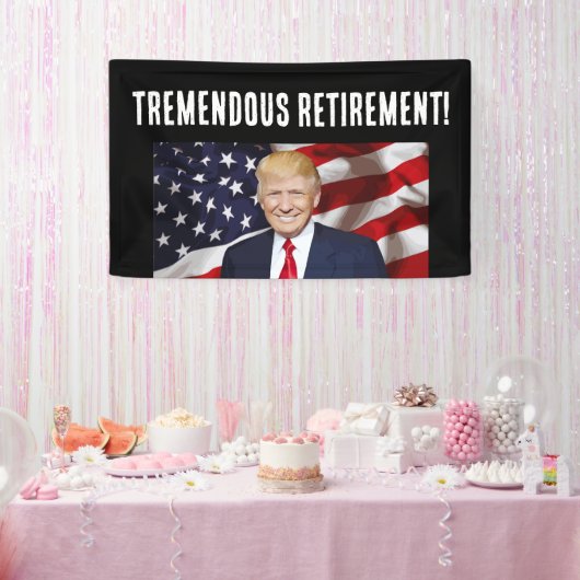 BANNER VAN DE DONALD TRUMP PARTY (Feest)