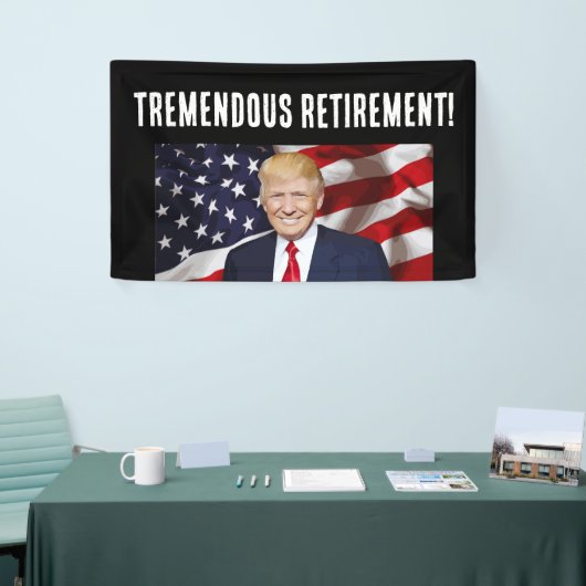 BANNER VAN DE DONALD TRUMP PARTY (Beurs)