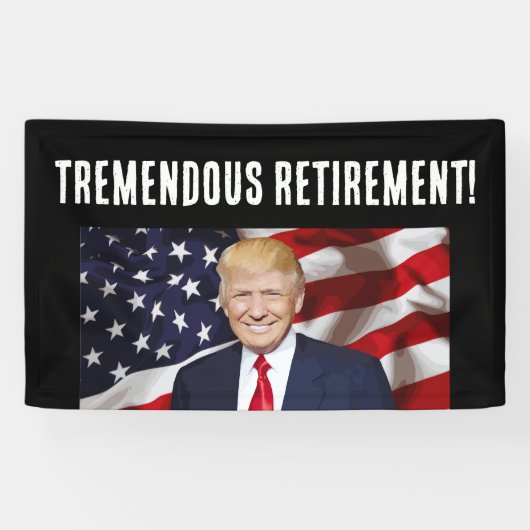 BANNER VAN DE DONALD TRUMP PARTY (Horizontaal)