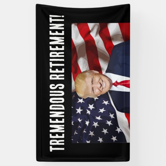 BANNER VAN DE DONALD TRUMP PARTY (Verticaal)