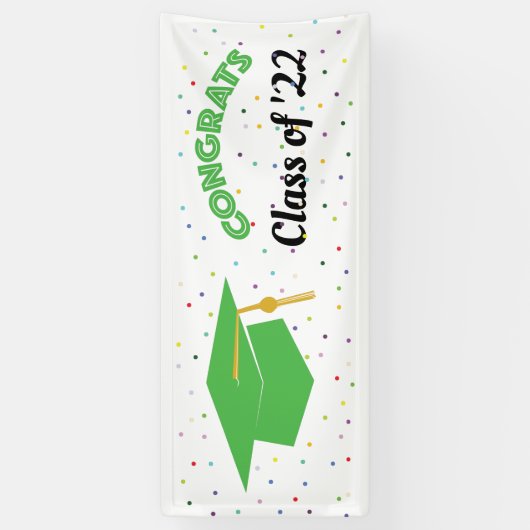 Banner van de Klasse van de Congraten (GROEN) (Verticaal)