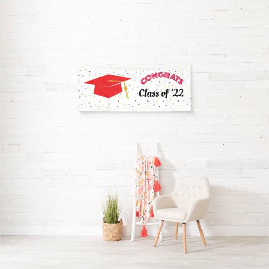 Banner van de Klasse van de Congraten (RED) (Insitu)
