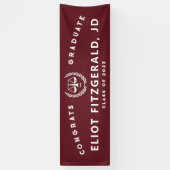 Banner van de Law School Graduation Party (Verticaal)