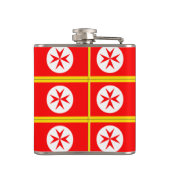 Banner van de marine van Toscane Medici Heupfles (Achterkant)