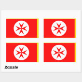 Banner van de marine van Toscane Medici Rechthoekige Sticker (Vel)