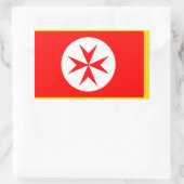 Banner van de marine van Toscane Medici Rechthoekige Sticker (Tas)