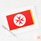 Banner van de marine van Toscane Medici Rechthoekige Sticker (Envelop)