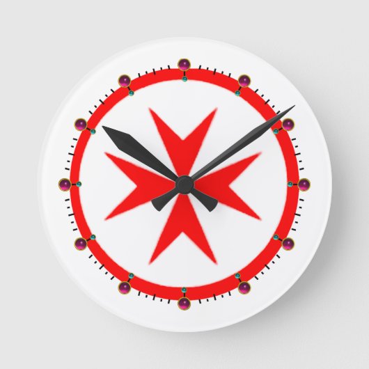 Banner van de marine van Toscane Medici Ronde Klok (Voorkant)