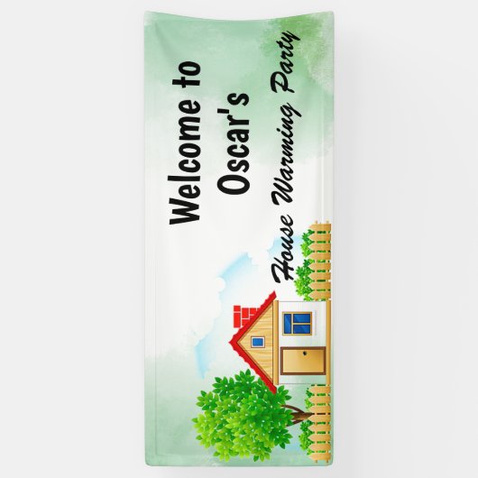 Banner van de partij voor de opwarming van de aard (Verticaal)