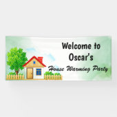 Banner van de partij voor de opwarming van de aard (Horizontaal)