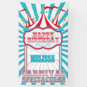  banner van de Rode en Blauwgroen Carnavalpartij (Verticaal)