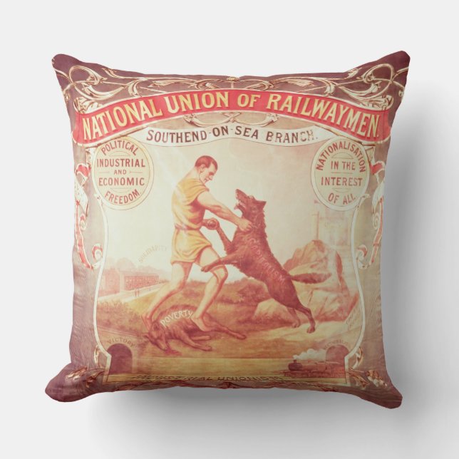 Banner van de Southend-on-Zee tak van de Nation Kussen (Voorkant)