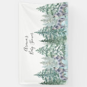 Banner van het Forest Animals Baby shower (Verticaal)