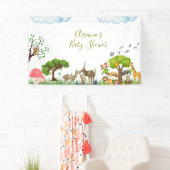 Banner van het Forest Animals Baby shower (Insitu)
