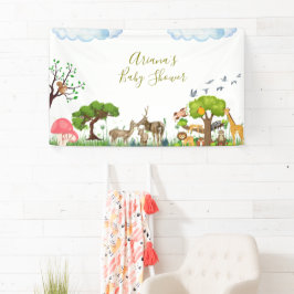 Banner van het Forest Animals Baby shower