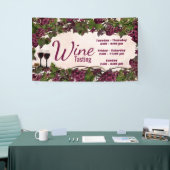 Banner van het wijnproeverijfeest (Beurs)
